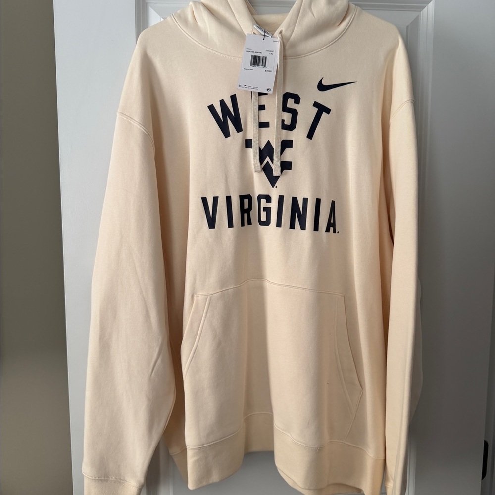 Nike Men’s Cream West Virginia Hoodie